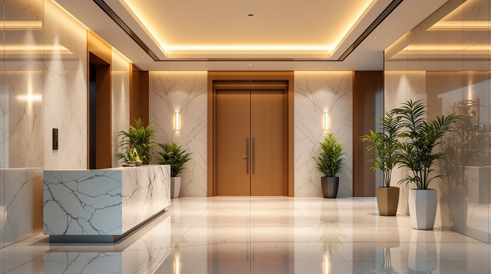 多拠点 共通 鍵 運用 ルール 整備 手順 - Modern Japanese corporate office entrance lobby wi