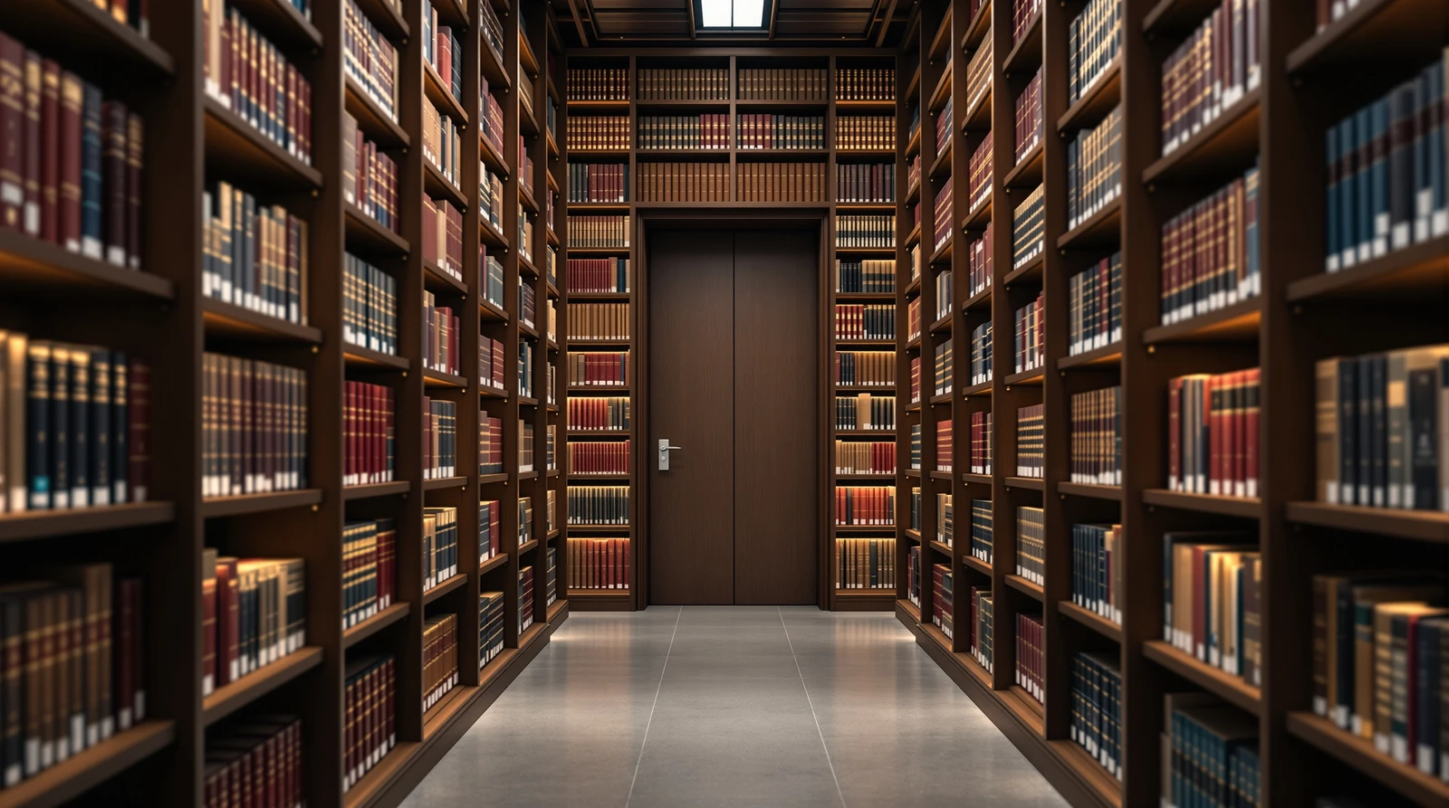 図書館 書庫 貴重書 入室 制限 設計 - Quiet rare book stacks inside a Japanese universit